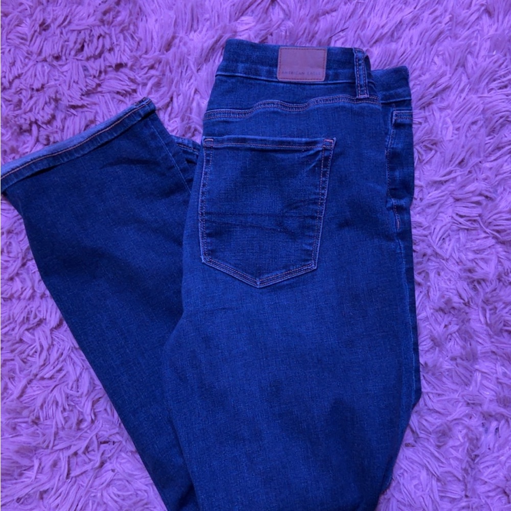 American Eagle Outfitters Women's Boot Cut Jeans - Dark Blue